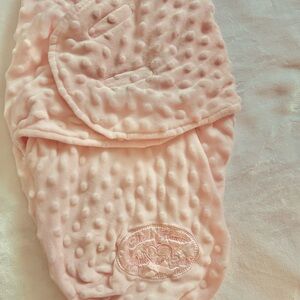 Pink Textured Baby Blanket